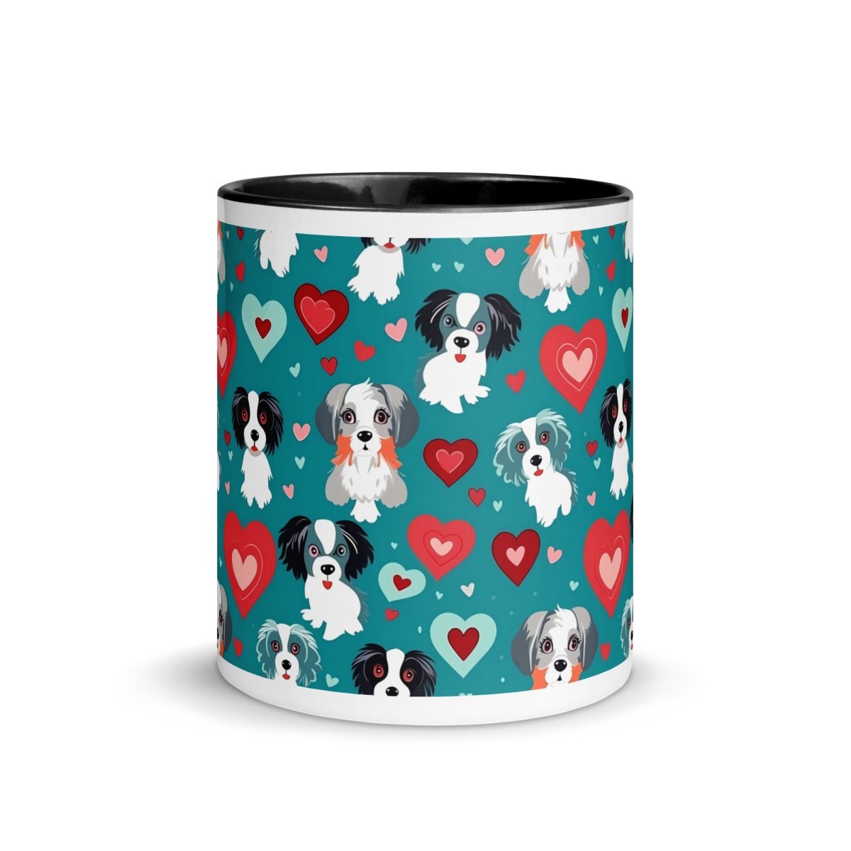 Blue Dogs and Hearts Mug - DoggyLoveandMore