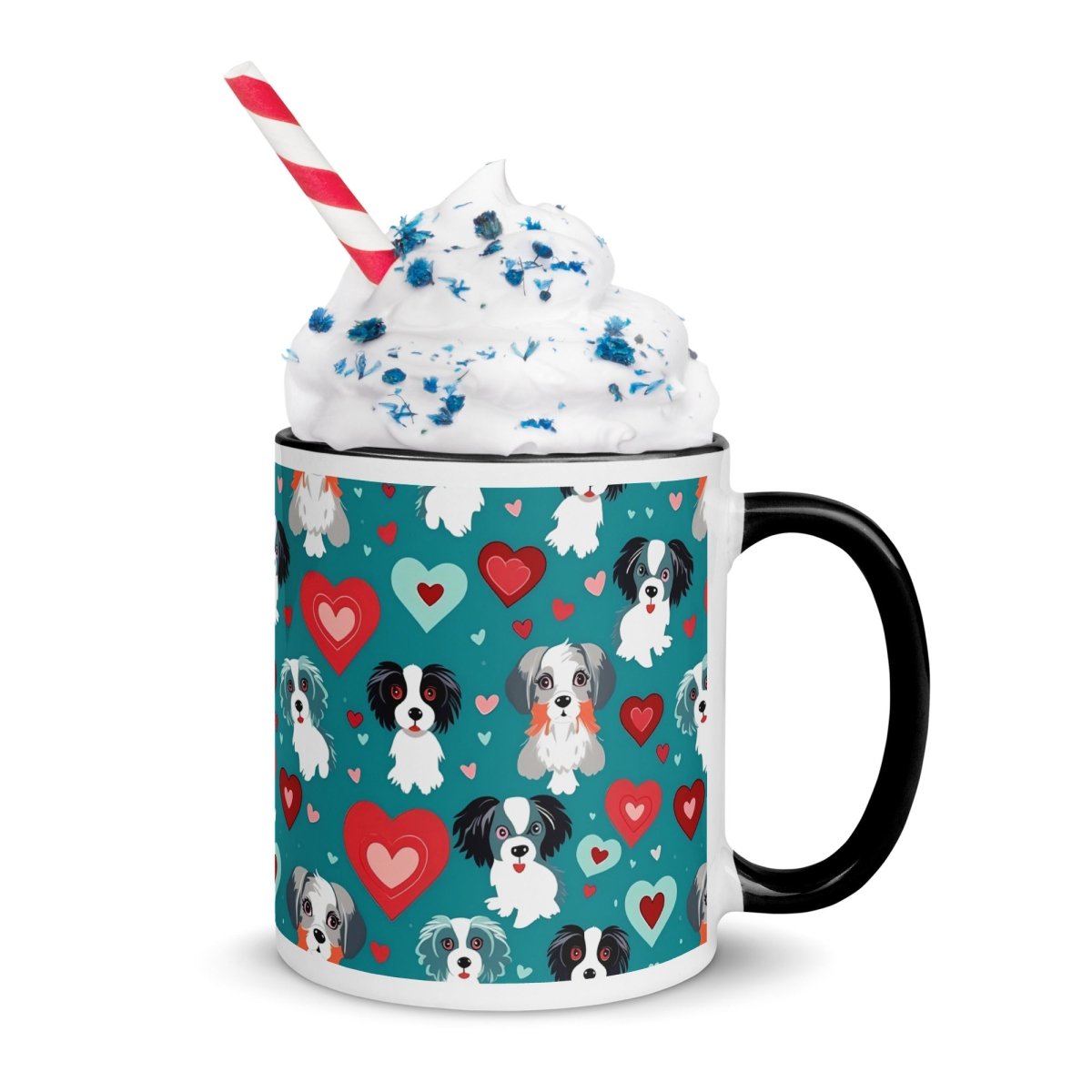 Blue Dogs and Hearts Mug - DoggyLoveandMore