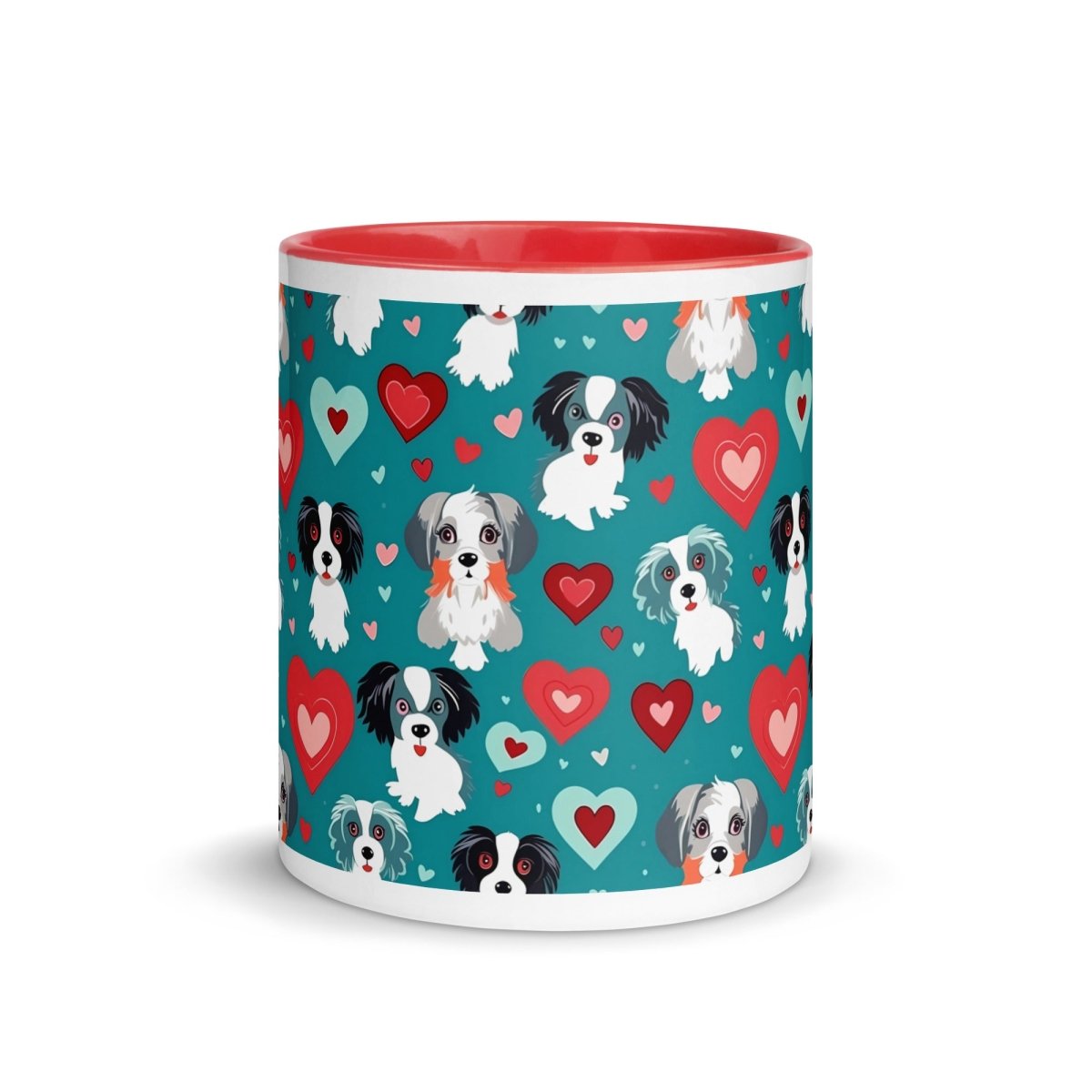 Blue Dogs and Hearts Mug - DoggyLoveandMore