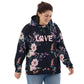 Blue Floral Dog Mom Hoodie - DoggyLoveandMore