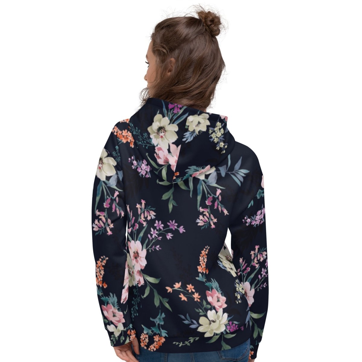 Blue Floral Dog Mom Hoodie - DoggyLoveandMore