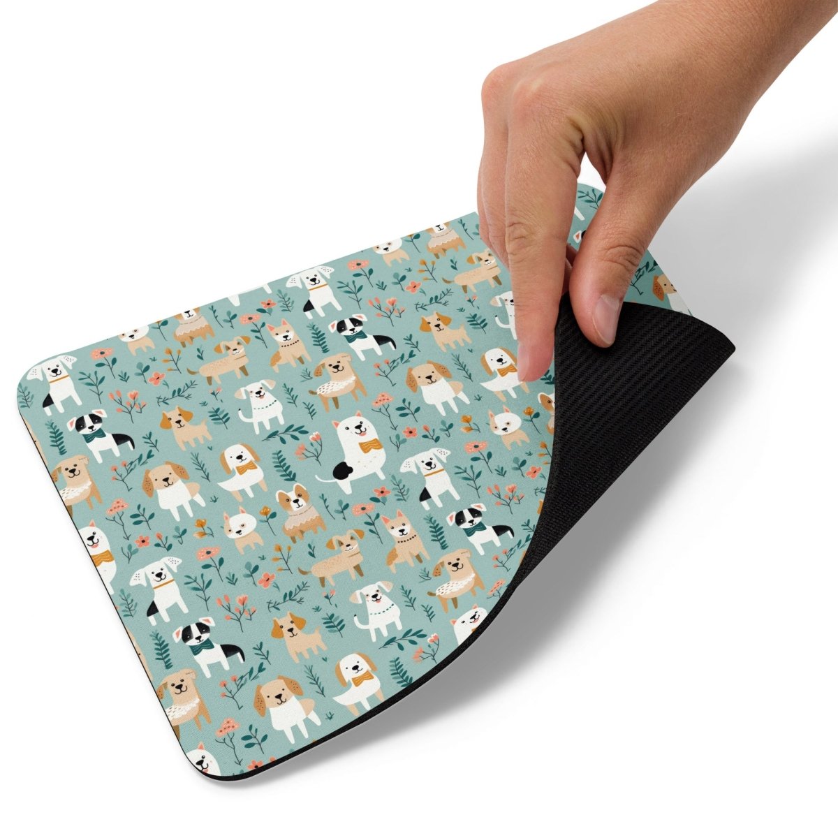 Blue Puppies Mouse Pad - DoggyLoveandMore