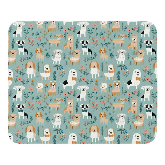 Blue Puppies Mouse Pad - DoggyLoveandMore