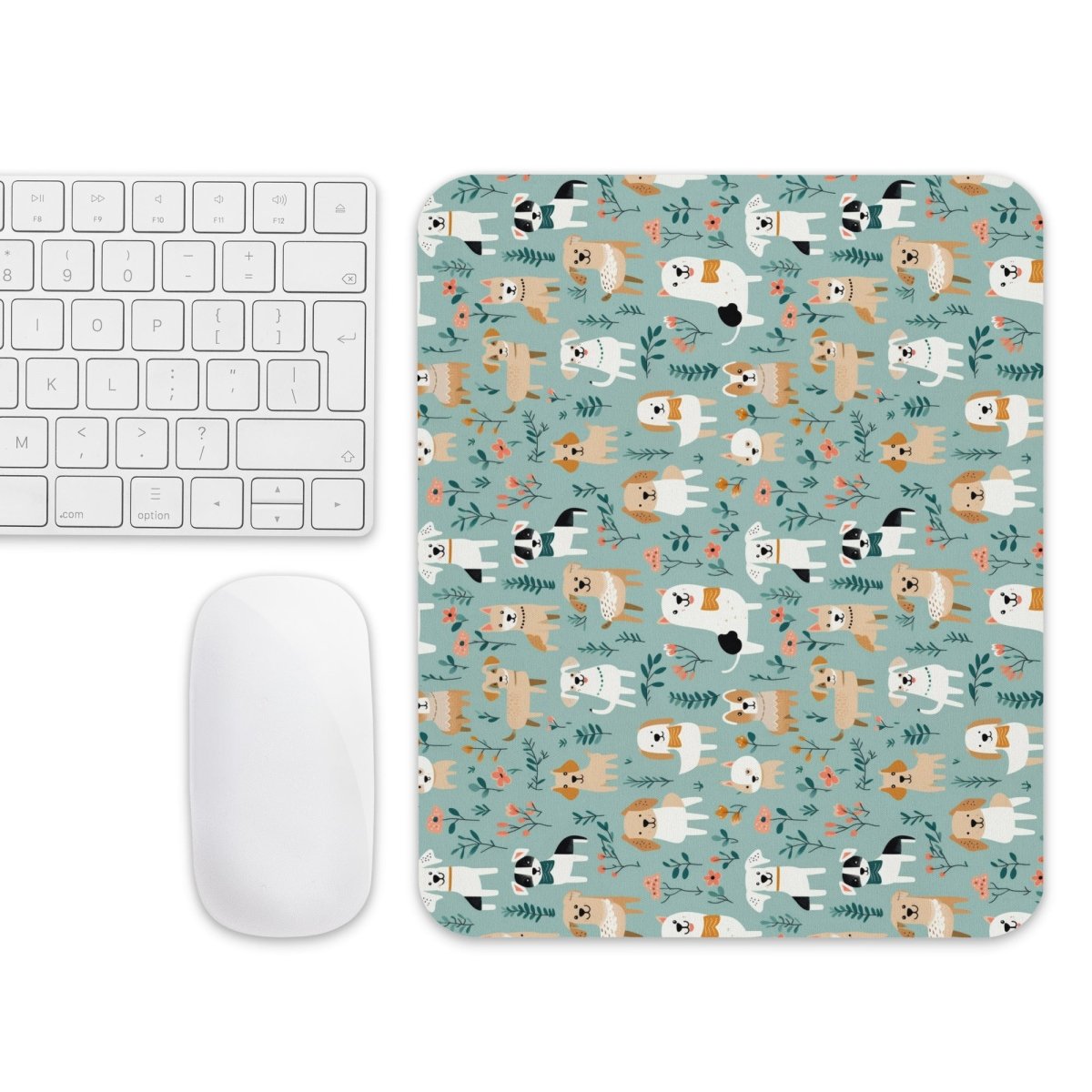 Blue Puppies Mouse Pad - DoggyLoveandMore