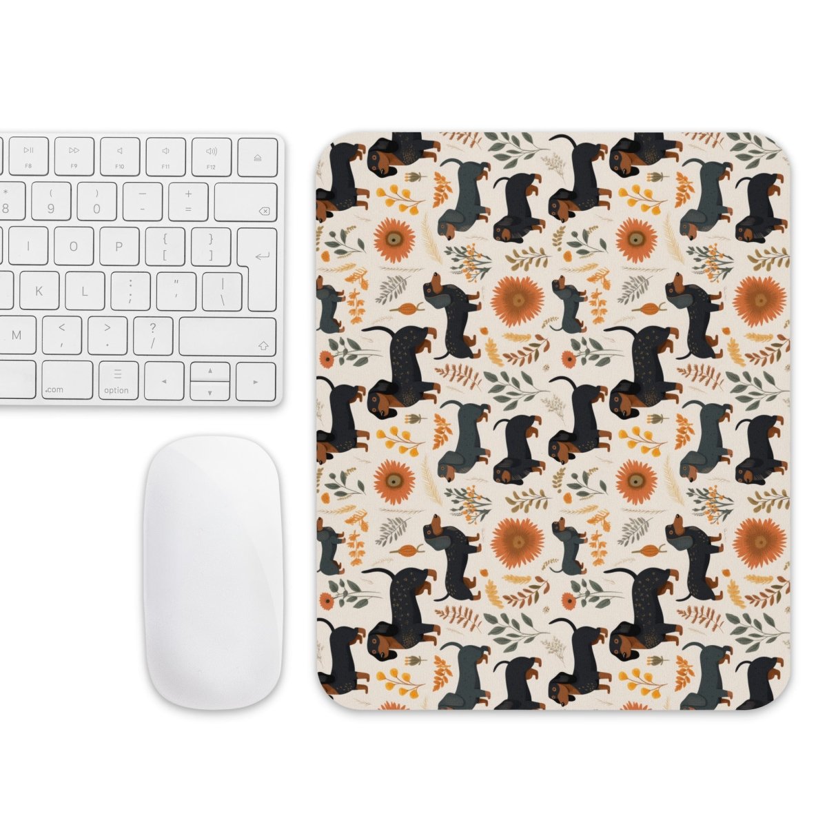 Cream Dachshund Dog Mouse Pad - DoggyLoveandMore