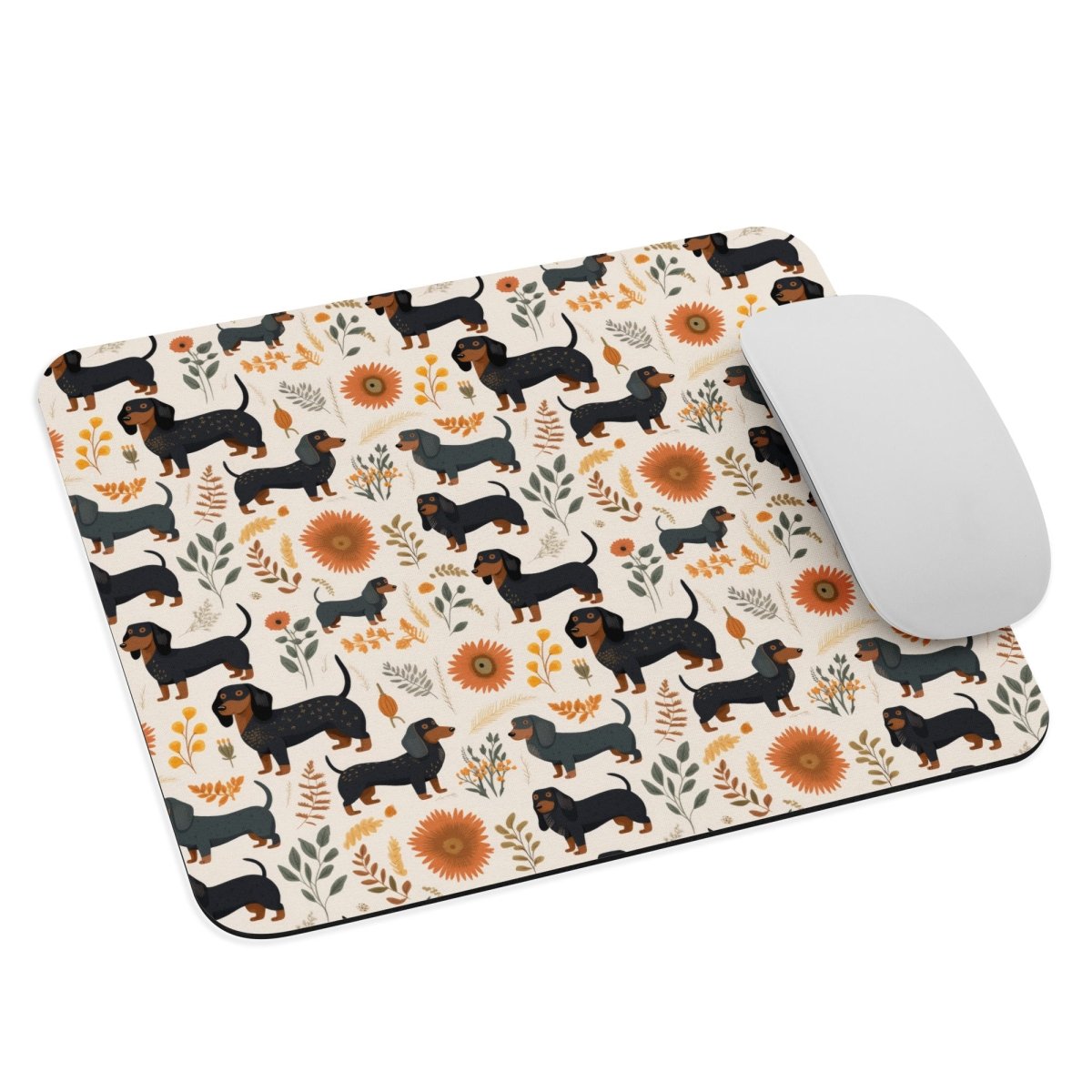 Cream Dachshund Dog Mouse Pad - DoggyLoveandMore