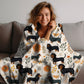 Cream Dachshund Throw Blanket - DoggyLoveandMore