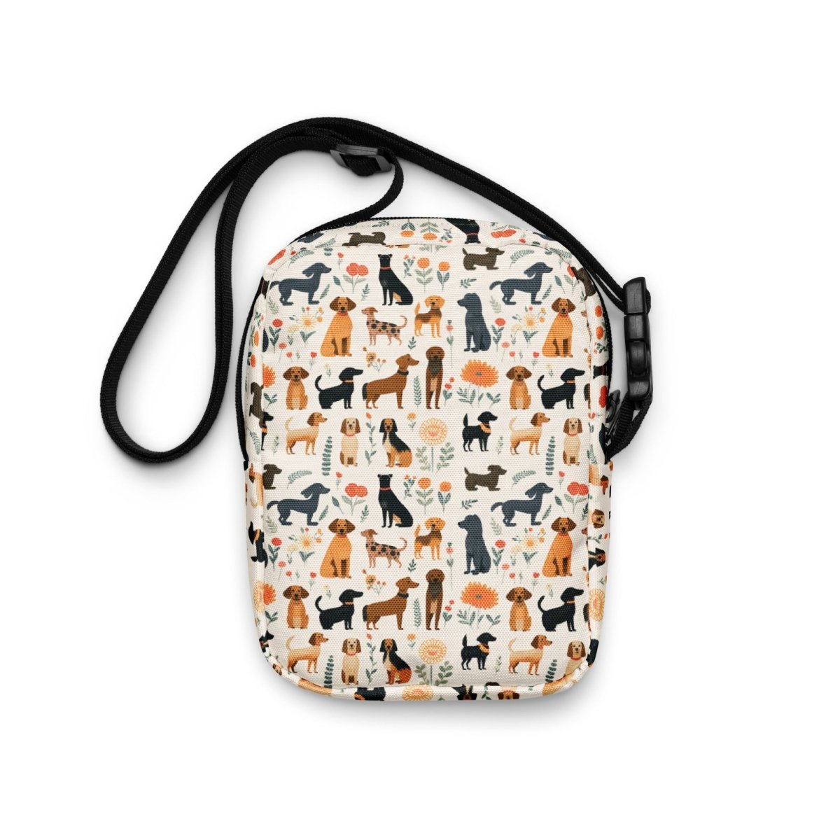 Cream Dogs Crossbody Bag - DoggyLoveandMore