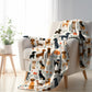 Cream Dogs Throw Blanket - DoggyLoveandMore