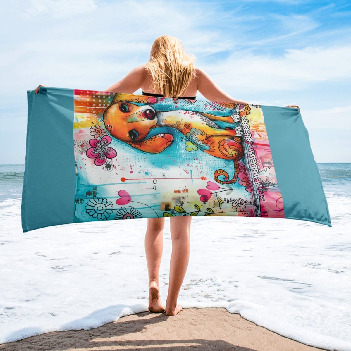 Dachshund Dog Beach Towel - DoggyLoveandMore