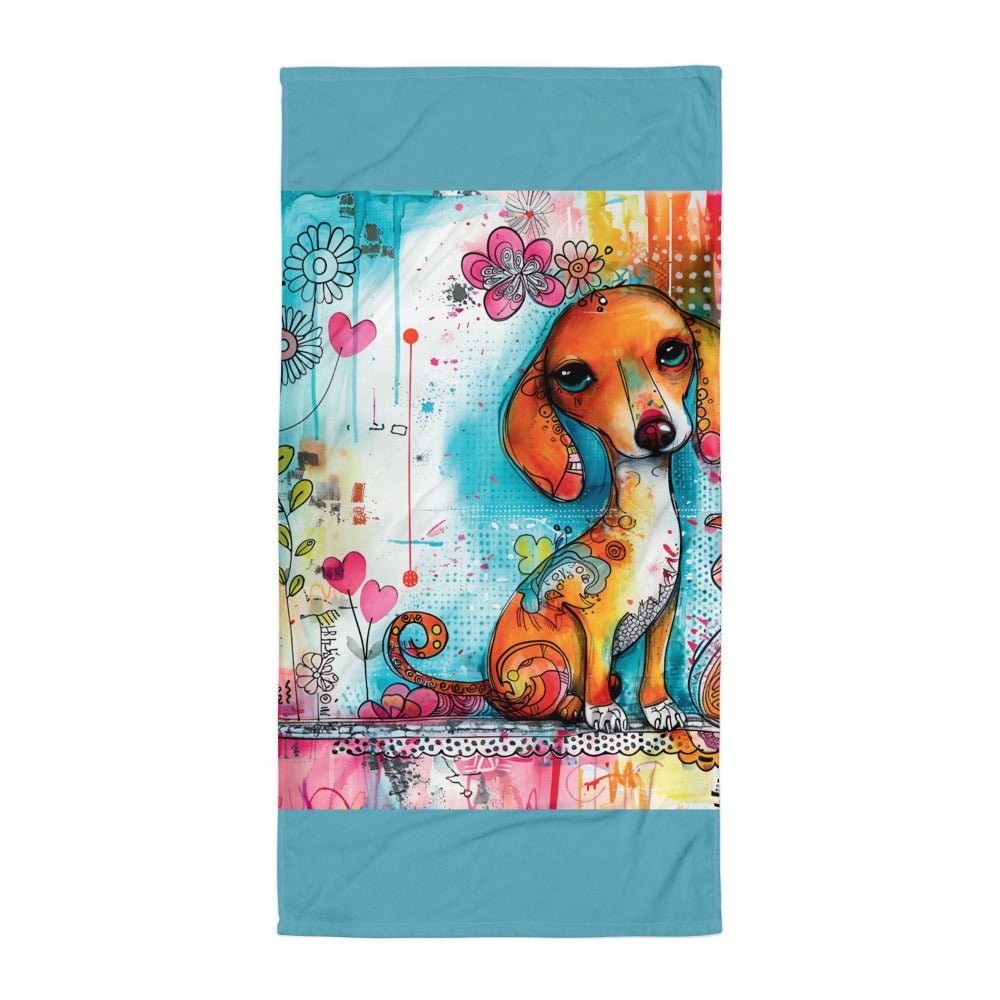 Dachshund Dog Beach Towel - DoggyLoveandMore