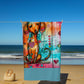 Dachshund Puppy Beach Towel - DoggyLoveandMore