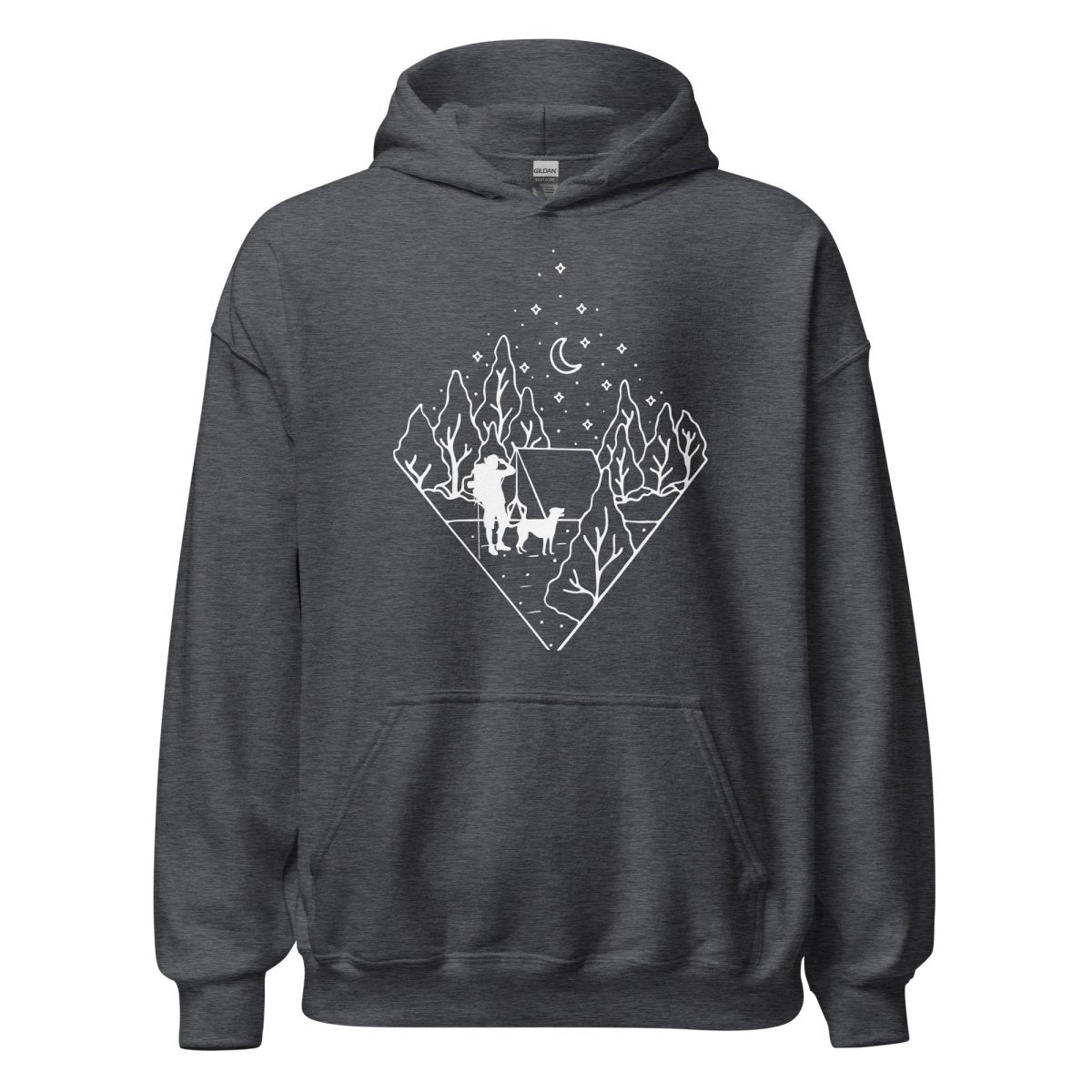 Dog Dad Camping Hoodie - DoggyLoveandMore