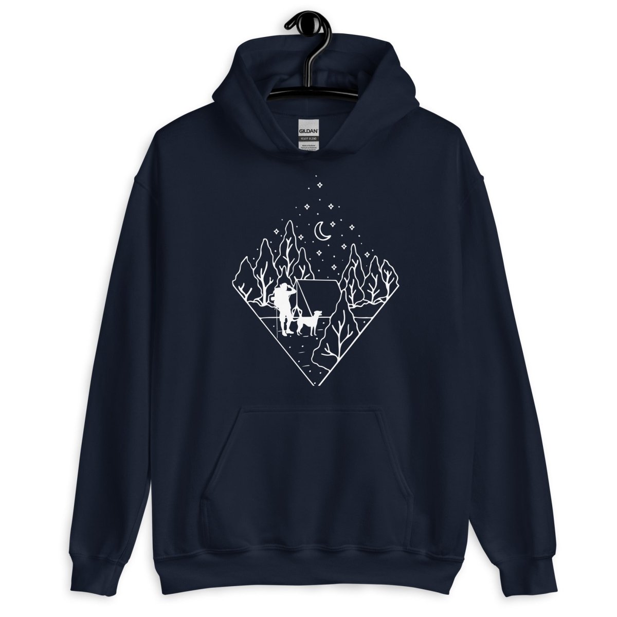 Dog Dad Camping Hoodie - DoggyLoveandMore