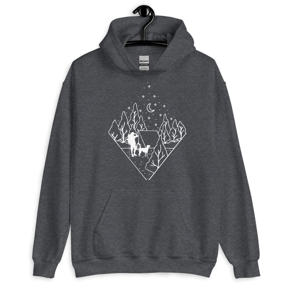 Dog Dad Camping Hoodie - DoggyLoveandMore