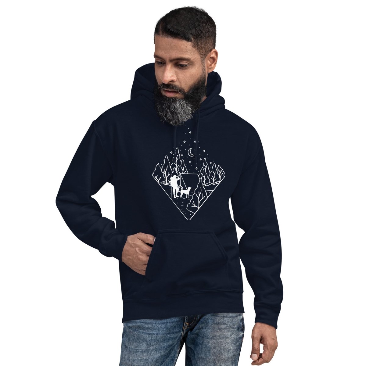 Dog Dad Camping Hoodie - DoggyLoveandMore