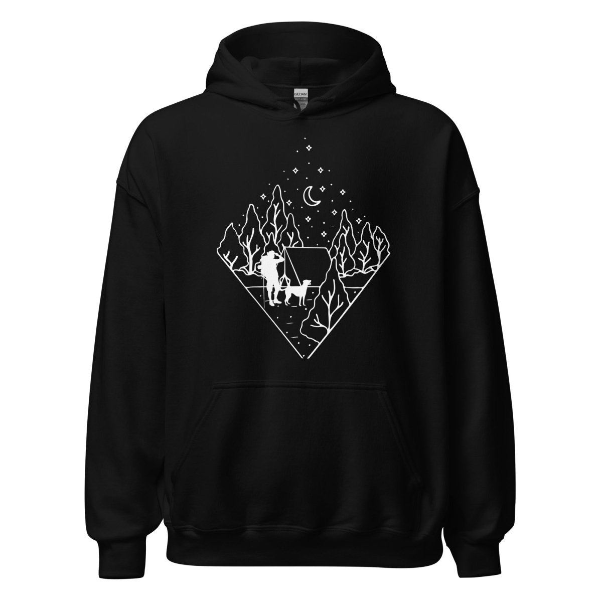 Dog Dad Camping Hoodie - DoggyLoveandMore