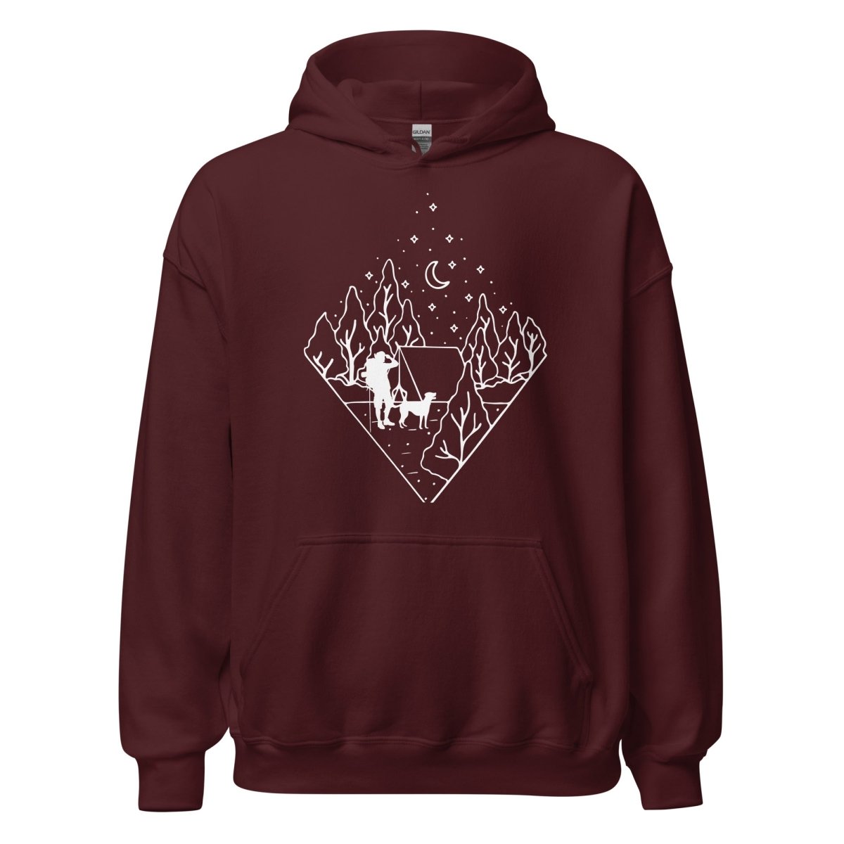 Dog Dad Camping Hoodie - DoggyLoveandMore