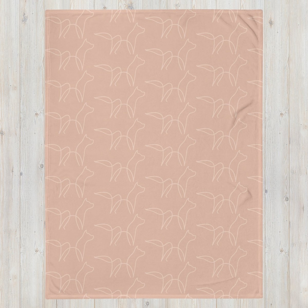 Dog Lover Dusty Rose Throw Blanket - DoggyLoveandMore