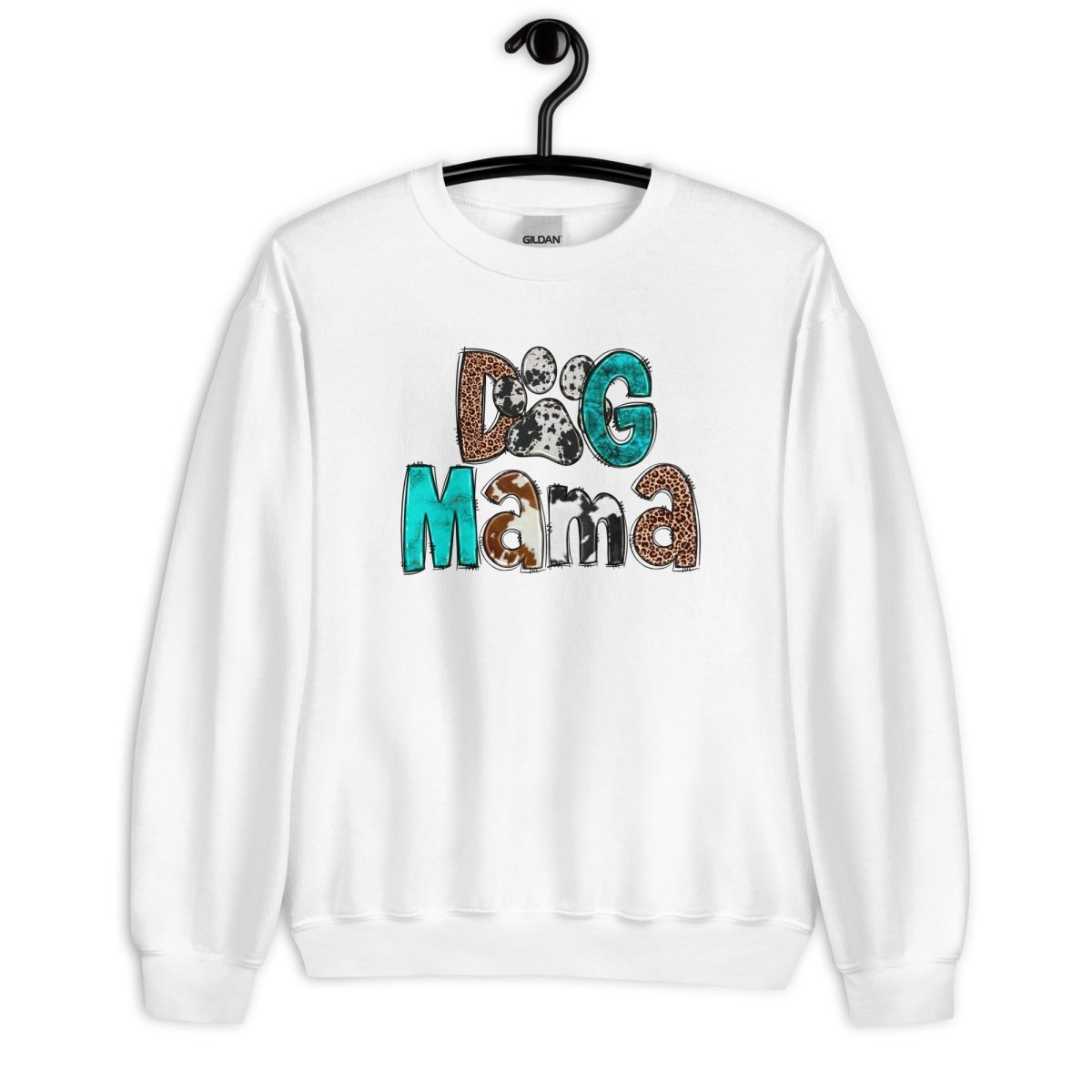 Dog Mama Cowhide Sweatshirt - DoggyLoveandMore