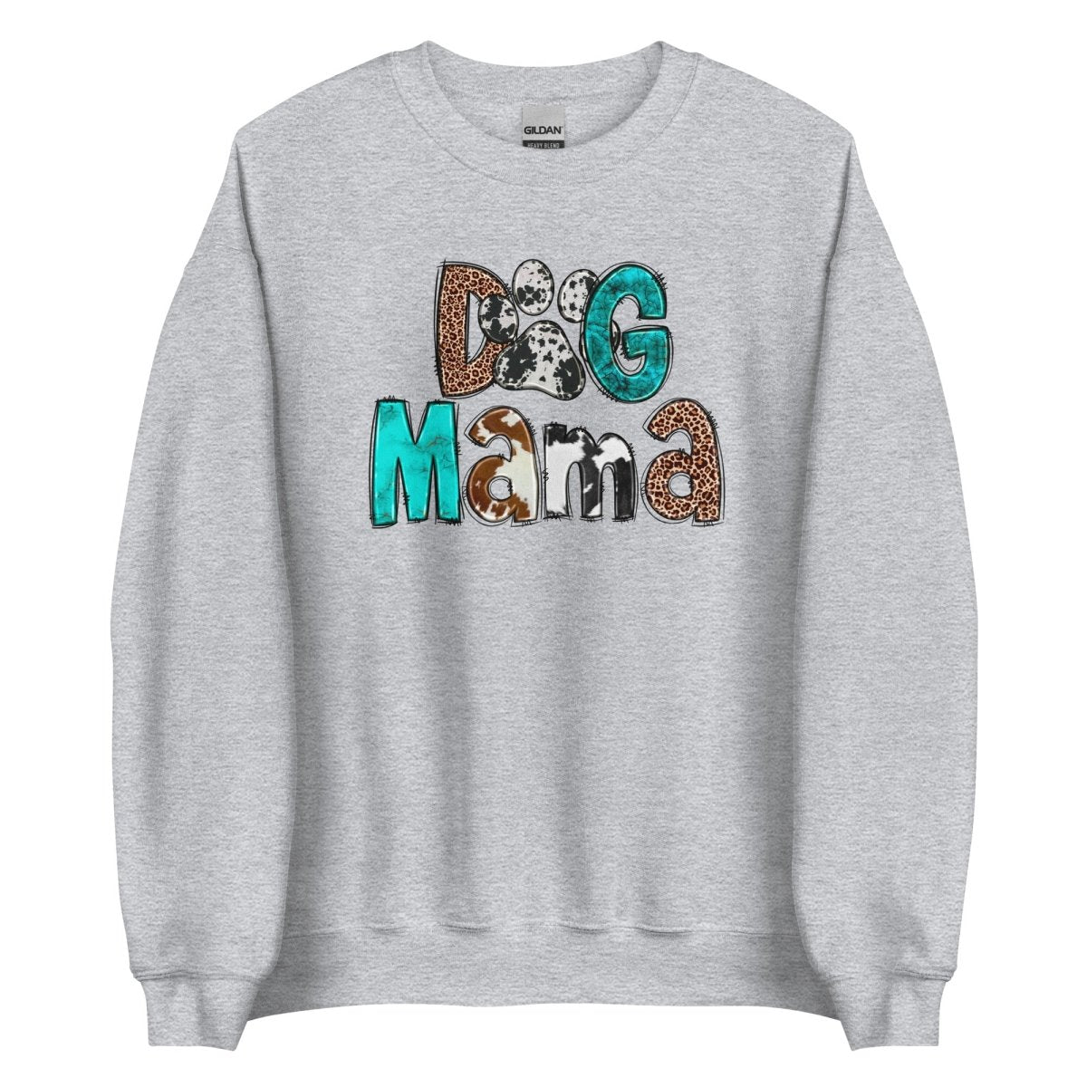 Dog Mama Cowhide Sweatshirt - DoggyLoveandMore