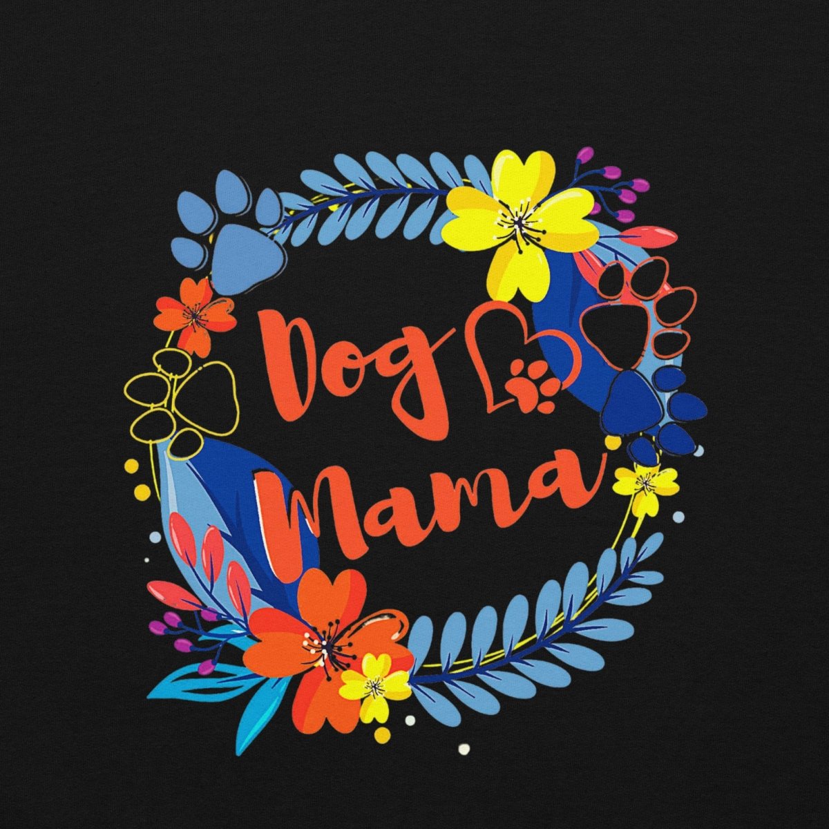 Dog Mama Flower Hoodie - DoggyLoveandMore