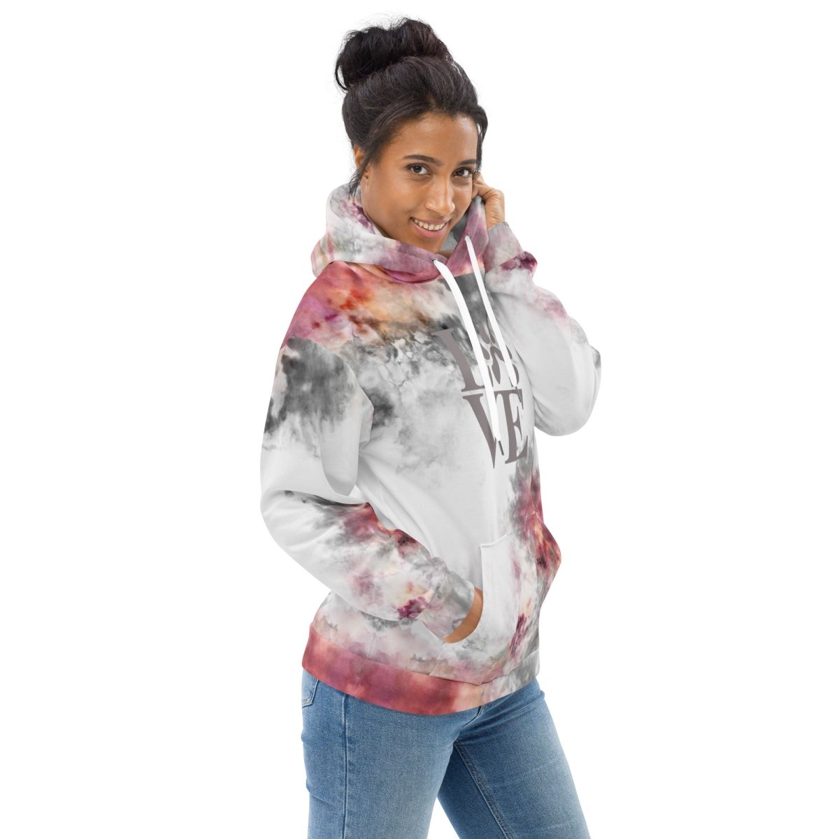 Dog Mom Grey Tie Dye Hoodie - DoggyLoveandMore