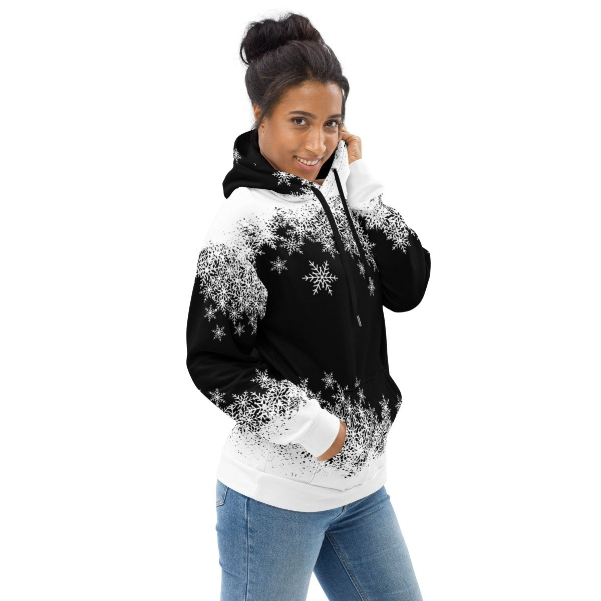 Dog Mom Snowflake Hoodie - DoggyLoveandMore