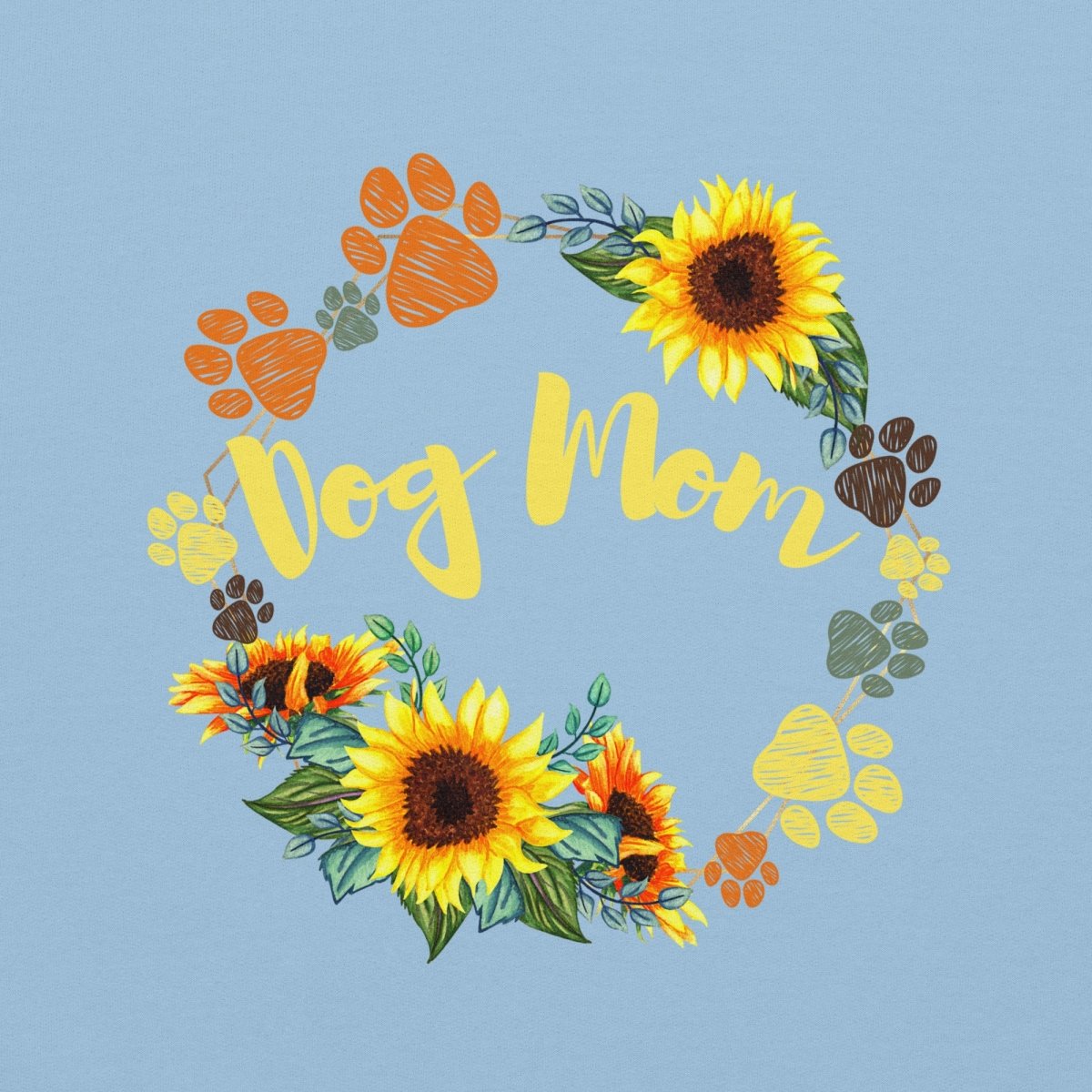 Dog Mom Sunflower Hoodie - DoggyLoveandMore