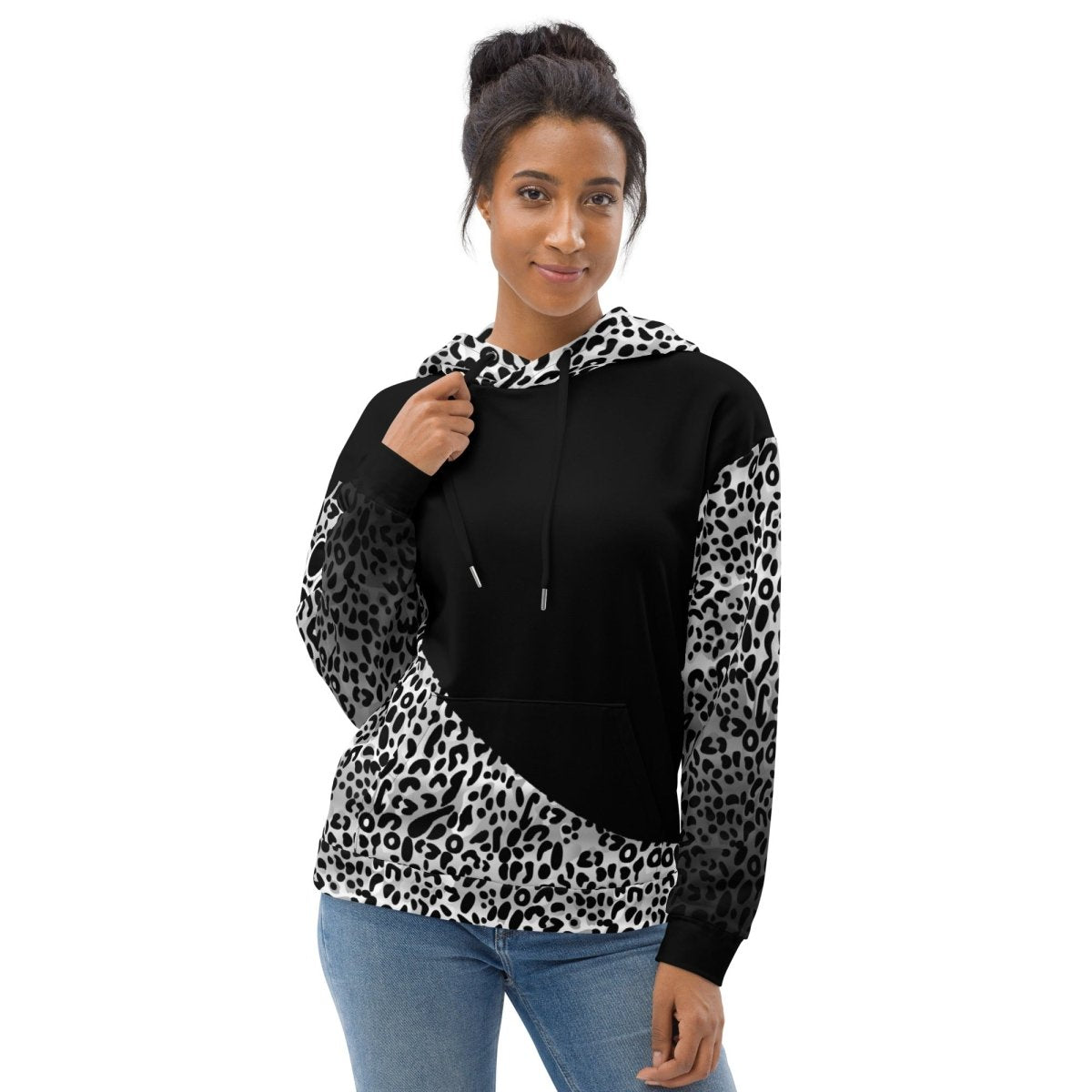 Dog Mom White Leopard Hoodie - DoggyLoveandMore