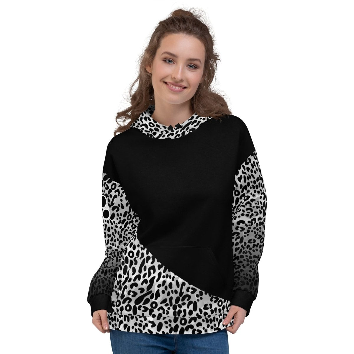 Dog Mom White Leopard Hoodie - DoggyLoveandMore