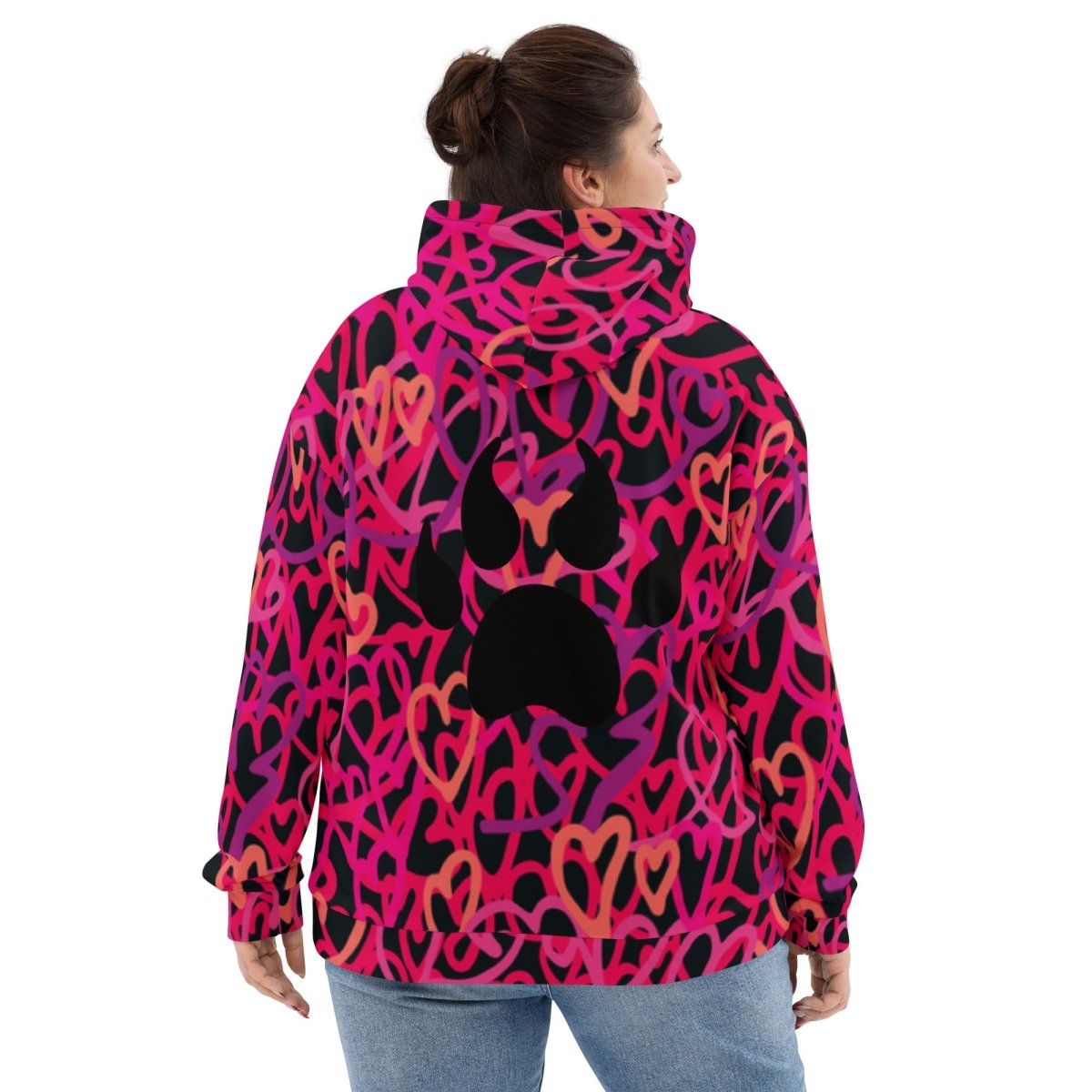 Dog Momma Hearts Hoodie - DoggyLoveandMore