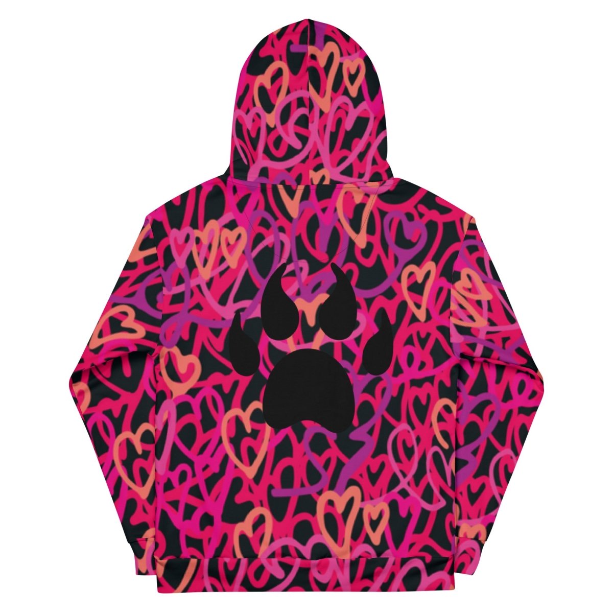 Dog Momma Hearts Hoodie - DoggyLoveandMore