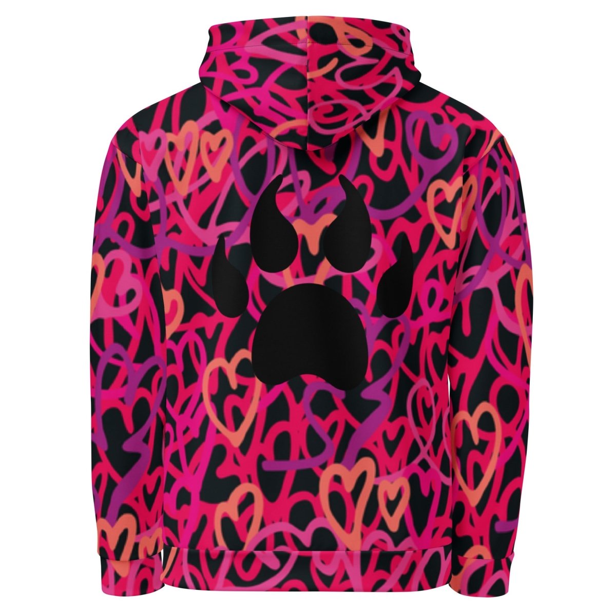 Dog Momma Hearts Hoodie - DoggyLoveandMore