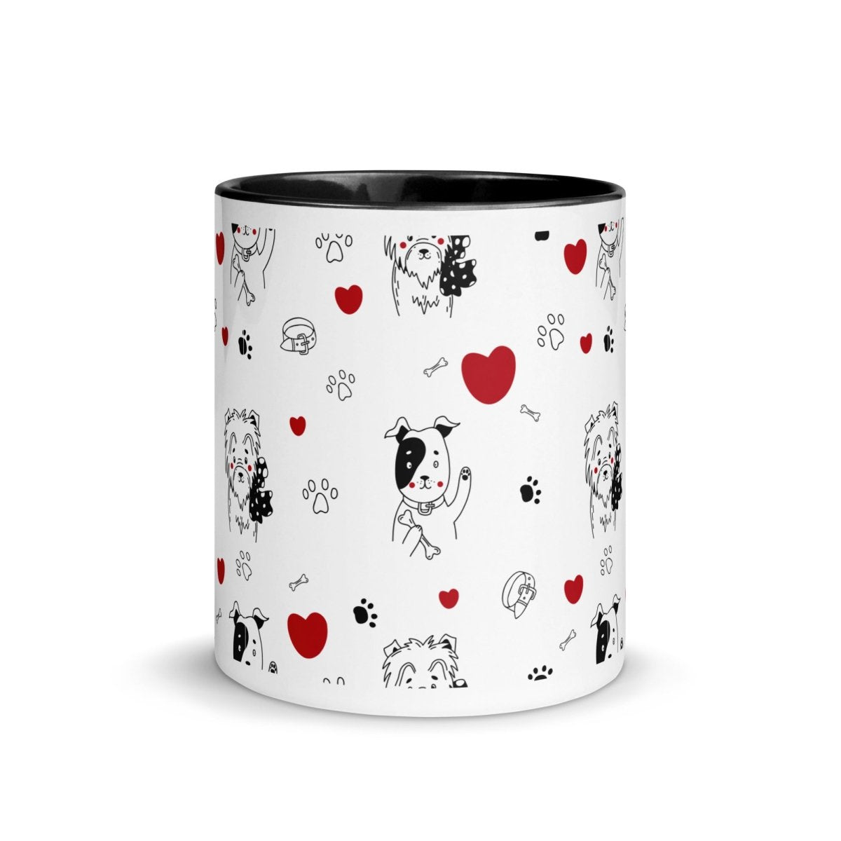 Dogs and Hearts Mug - DoggyLoveandMore