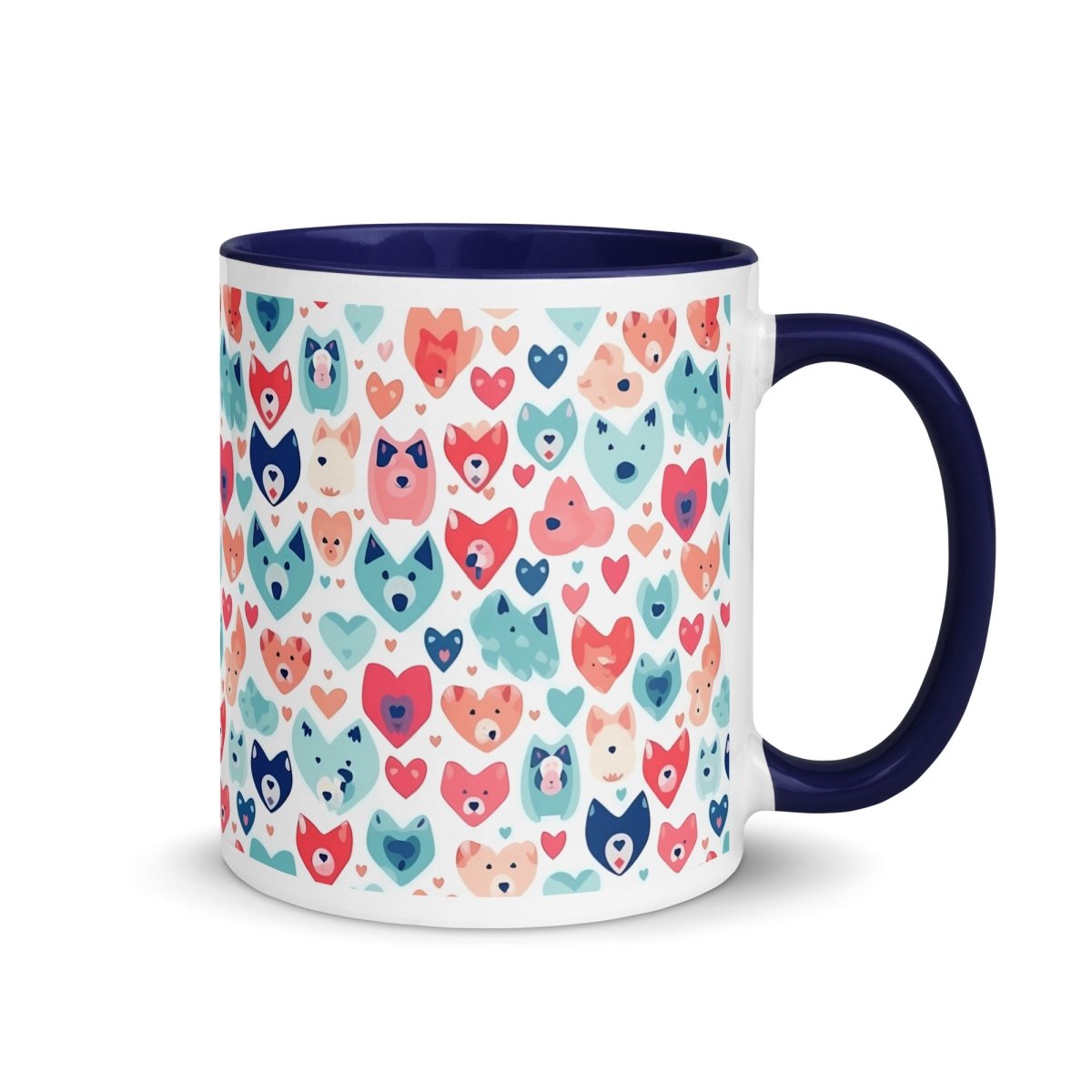 Heart Face Dogs Mug - DoggyLoveandMore