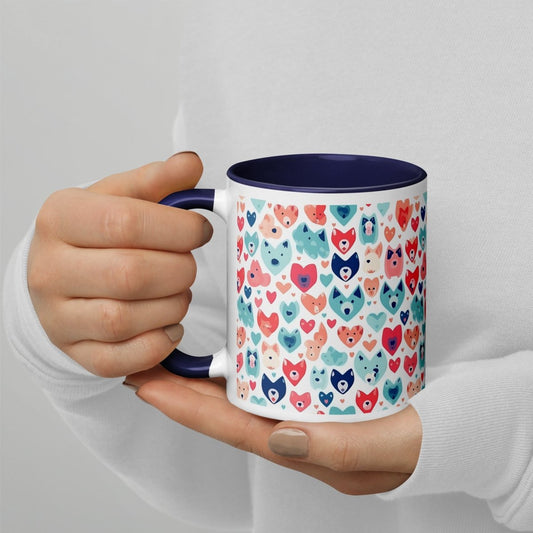 Heart Face Dogs Mug - DoggyLoveandMore