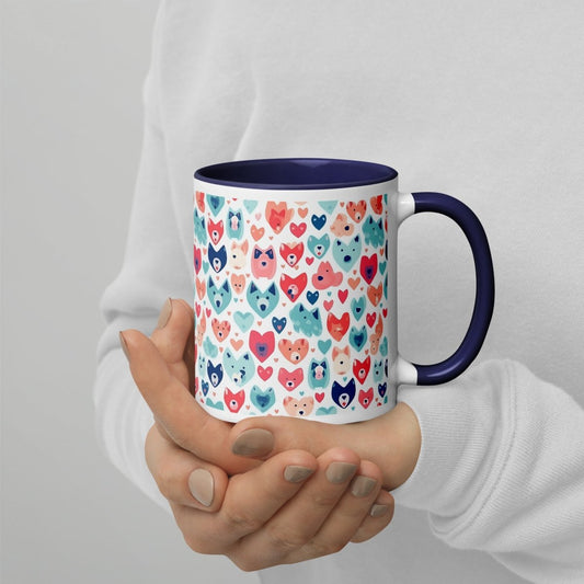 Heart Face Dogs Mug - DoggyLoveandMore