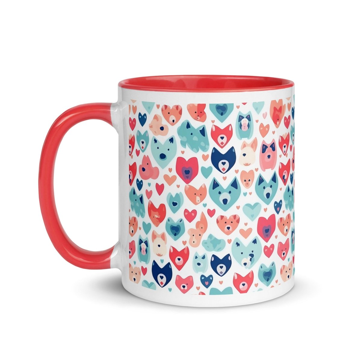 Heart Face Dogs Mug - DoggyLoveandMore