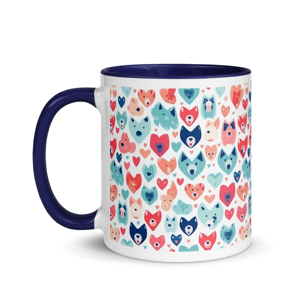 Heart Face Dogs Mug - DoggyLoveandMore