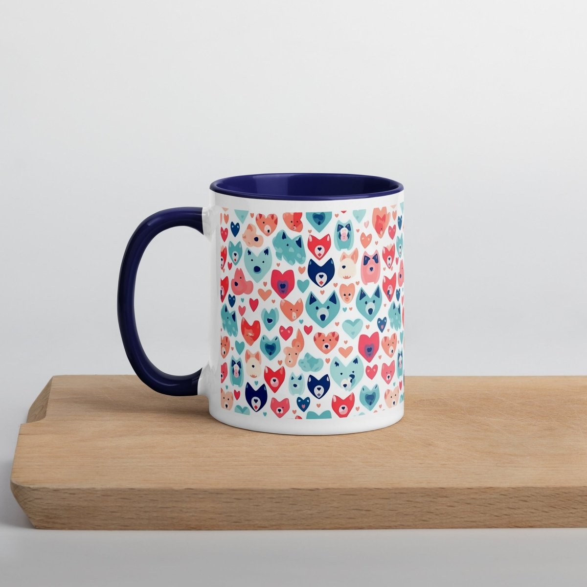 Heart Face Dogs Mug - DoggyLoveandMore