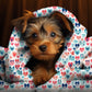 Heart Face Dogs Throw Blanket - DoggyLoveandMore