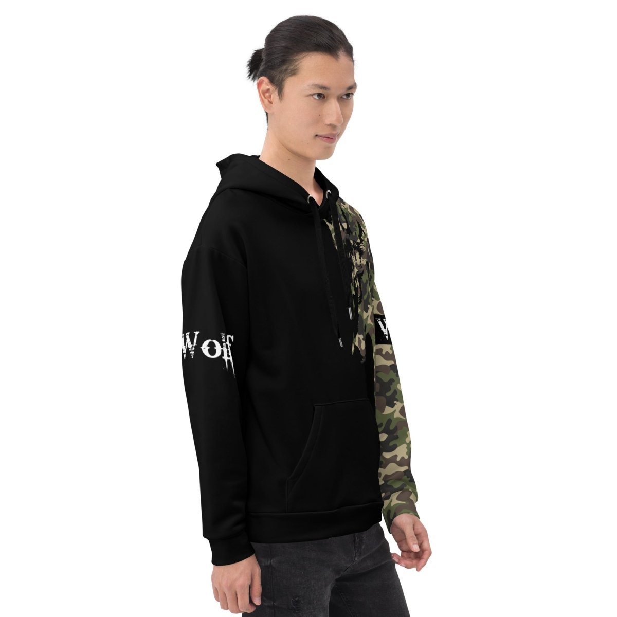 Men's Camouflage Wolf Hoodie - DoggyLoveandMore