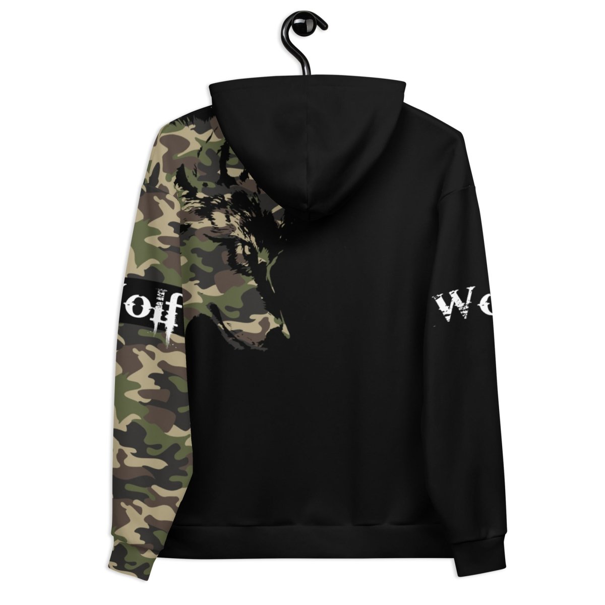 Men's Camouflage Wolf Hoodie - DoggyLoveandMore