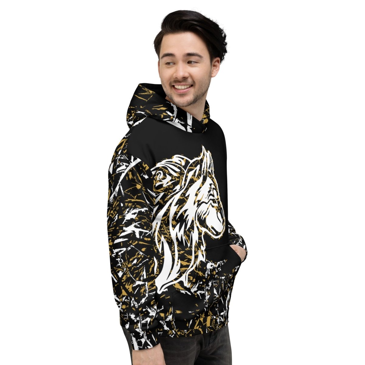 Men's Forest Wolf Hoodie - DoggyLoveandMore