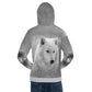 Men's Grey Wolf Hoodie - DoggyLoveandMore