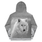 Men's Grey Wolf Hoodie - DoggyLoveandMore