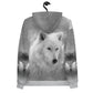 Men's Grey Wolf Hoodie - DoggyLoveandMore