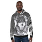 Men's Snow Wolf Hoodie - DoggyLoveandMore