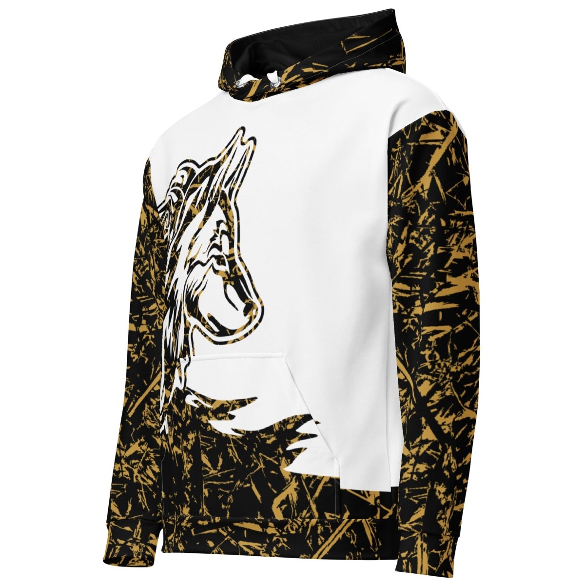 Men's White Forest Wolf Hoodie - DoggyLoveandMore